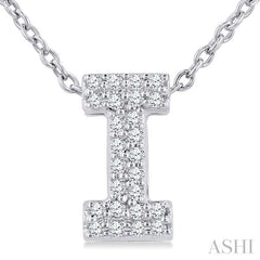 ASHI Bubble 'I' Initial Diamond Pendant 924F9PPTSPDWG-I