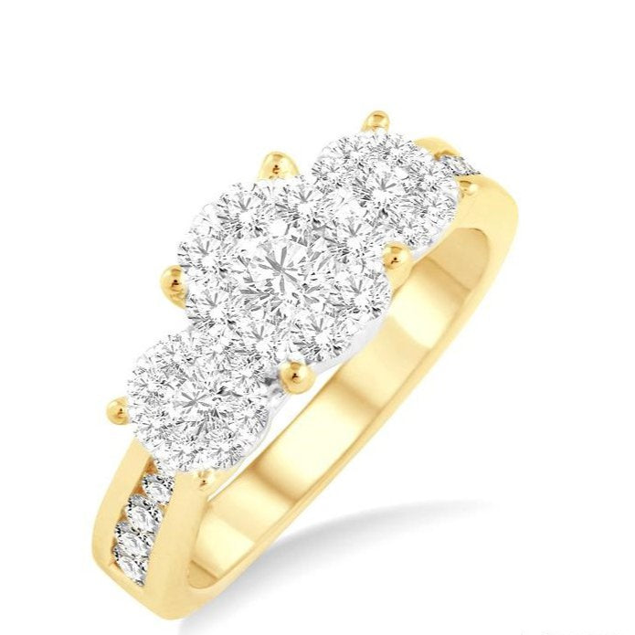 Parkplace Jewelers Round Shape Past Present & Future Lovebright Essential Diamond Ring 36911PPFGYW