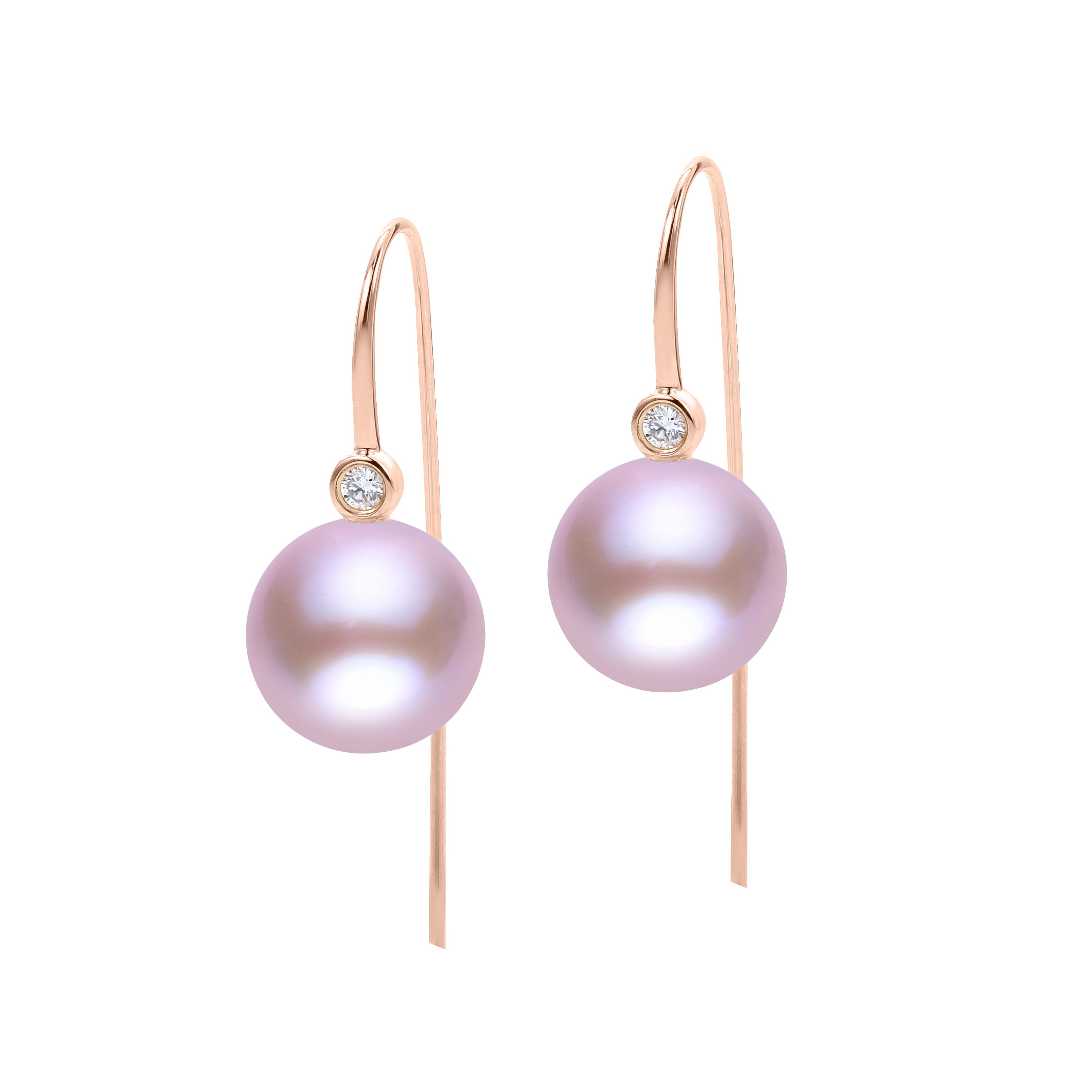 Parkplace Pearls 14KT Rose Gold Freshwater Pearl Earring 925987/NQ