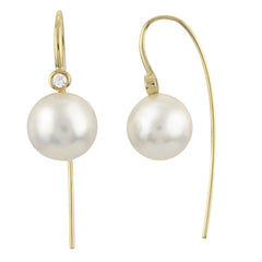 Parkplace Pearls 14KT Yellow Gold Freshwater Pearl Earring 925987/WHT
