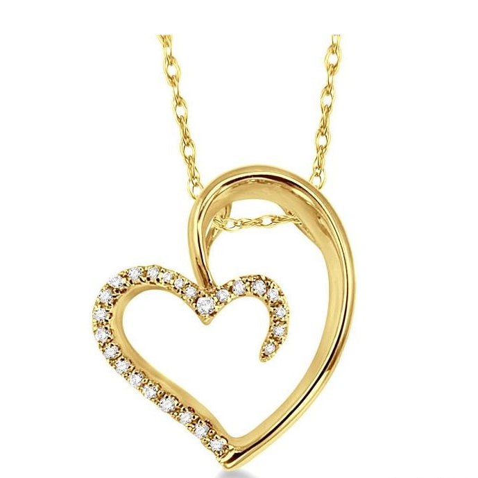 Parkplace Jewelers Heart Shape Diamond Fashion Pendant 93688PPFXPDYG