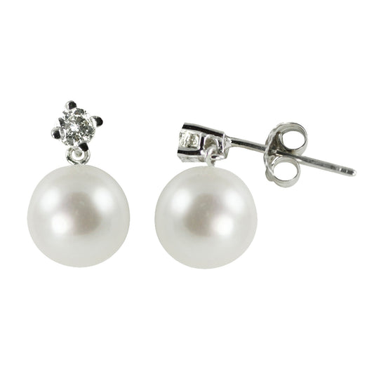 Parkplace Pearls 14KT White Gold Akoya Pearl Earring 926162/WH