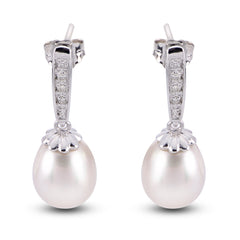 Parkplace Pearls 14KT White Gold Freshwater Pearl Earring 926237/WH