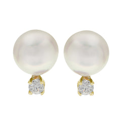 Parkplace Pearls 14KT Yellow Gold Akoya Pearl Earring 926514