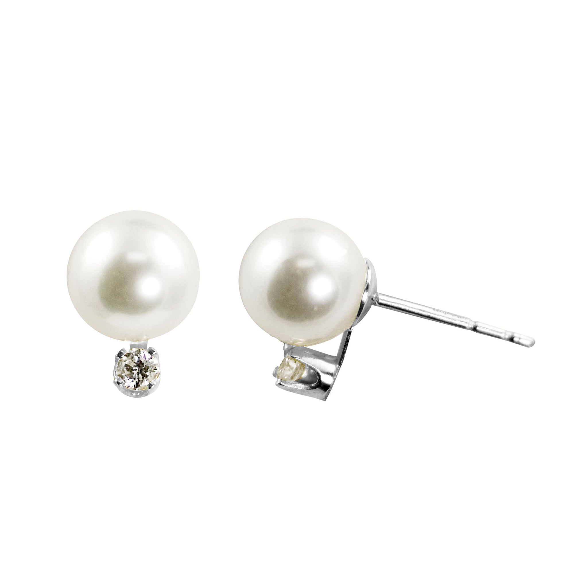 Parkplace Pearls 14KT White Gold Akoya Pearl Earring 926518/AAWH