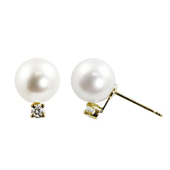 Parkplace Pearls 14KT Yellow Gold Akoya Pearl Earring 926557/A