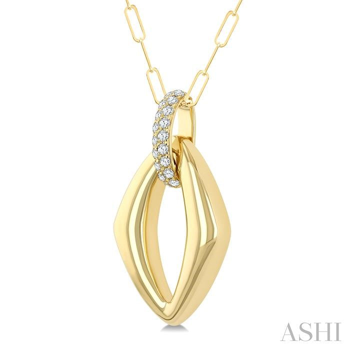 ASHI Marquise Shape Diamond Fashion Pendant 926H6PPFGPDYG