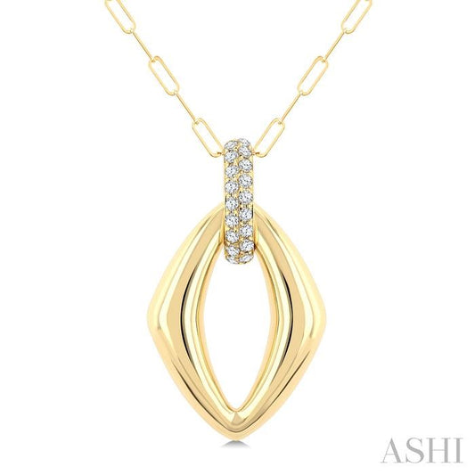 ASHI Marquise Shape Diamond Fashion Pendant 926H6PPFGPDYG