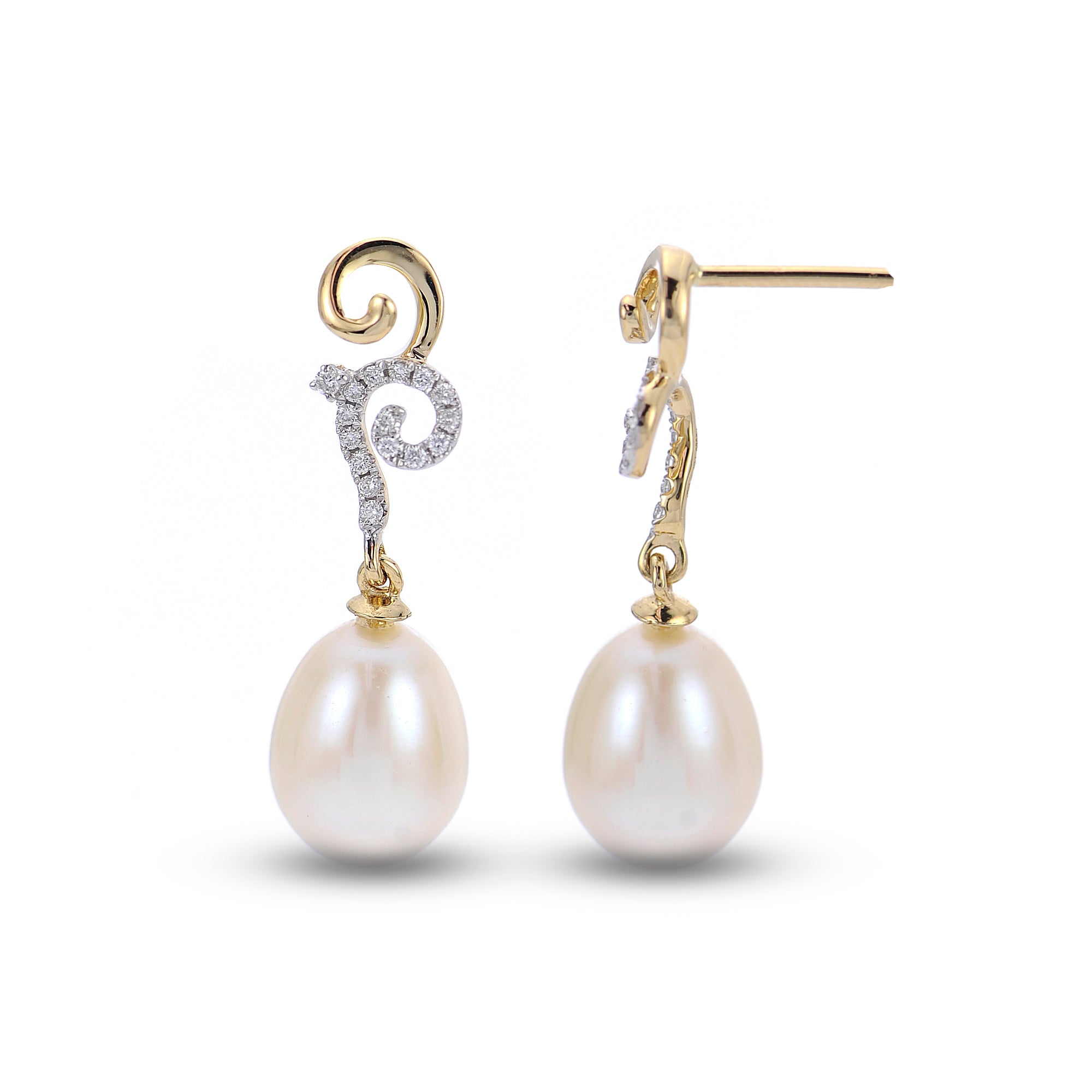Parkplace Pearls 14KT Yellow Gold Freshwater Pearl Earring 927377/FW