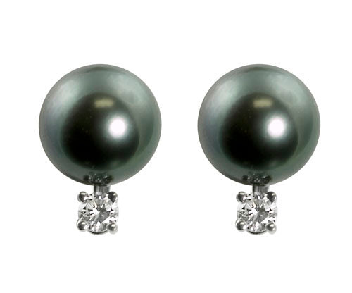 Parkplace Pearls 14KT White Gold Tahitian Pearl Earring 927546/BWH