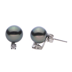 Parkplace Pearls 14KT White Gold Tahitian Pearl Earring 927547/BWH-1