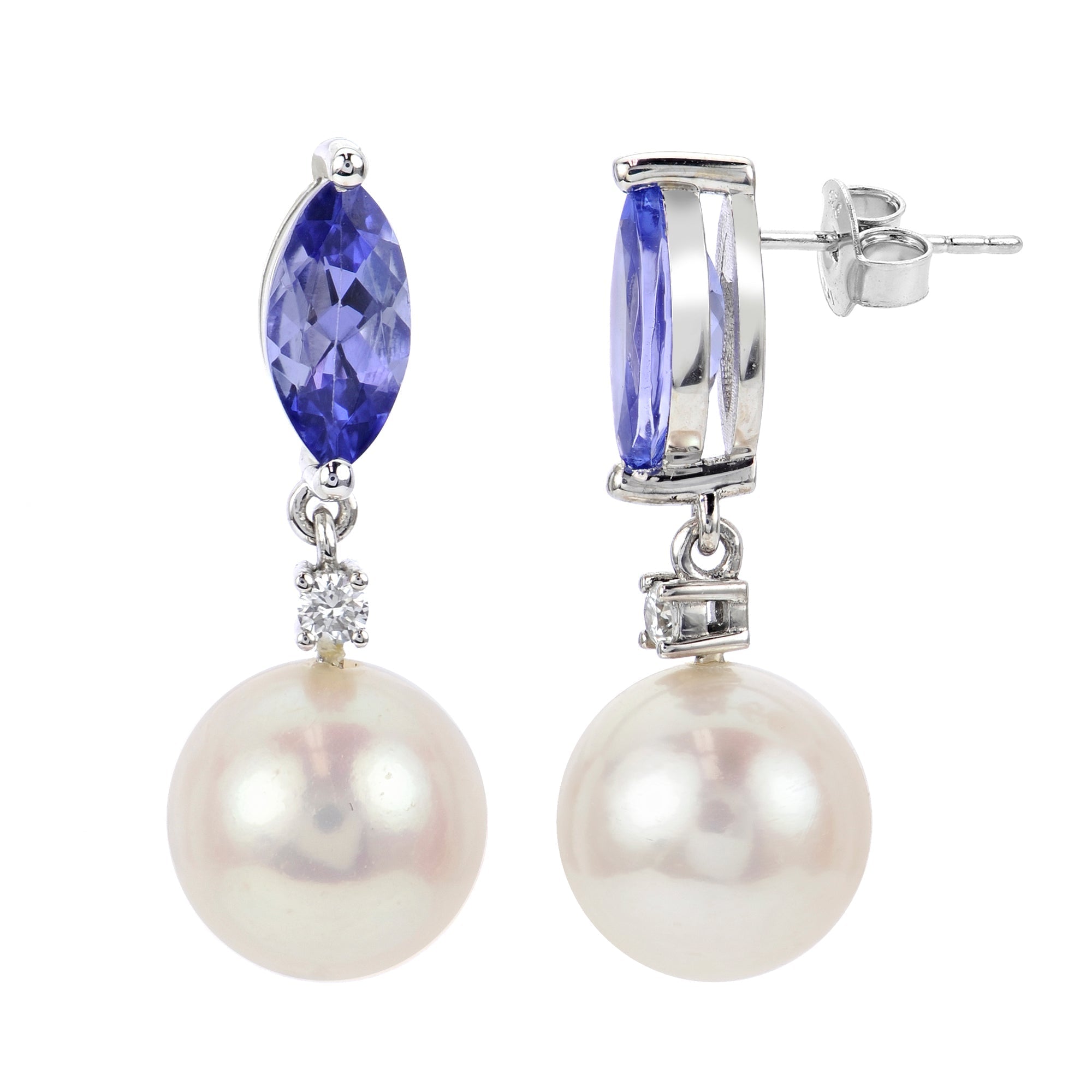 Parkplace Pearls 14KT White Gold Freshwater Pearl Earring 927716/FWWH