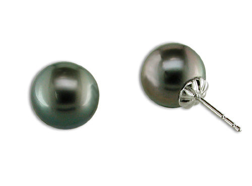 Parkplace Pearls 14KT White Gold Tahitian Pearl Earring 927799/BWH-2