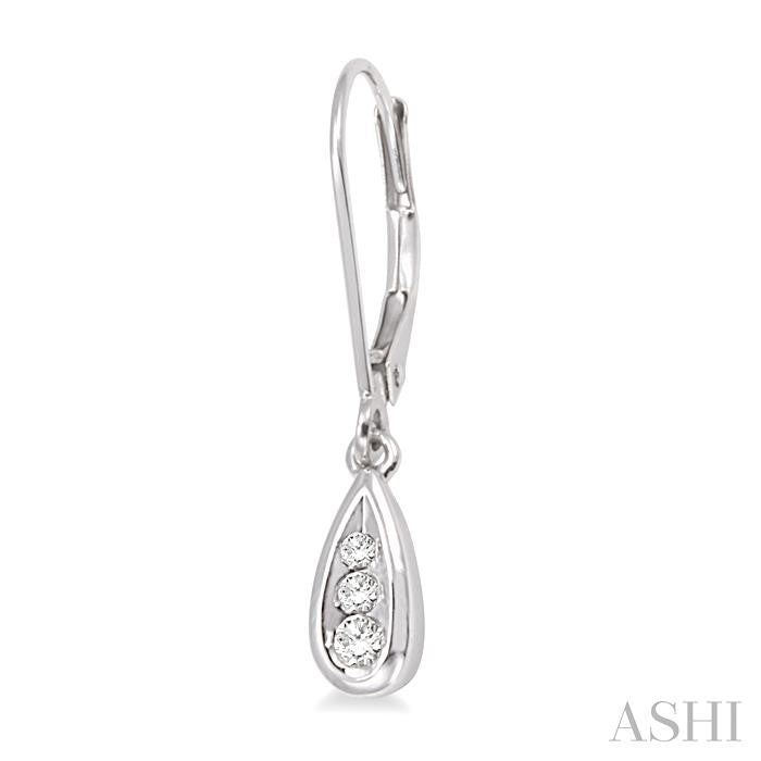 ASHI Pear Shape Diamond Earrings 92808PPFXERWG