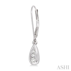 ASHI Pear Shape Diamond Earrings 92808PPFXERWG