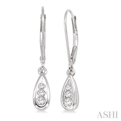 ASHI Pear Shape Diamond Earrings 92808PPFXERWG