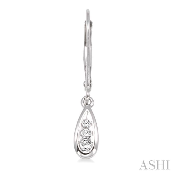 ASHI Pear Shape Diamond Earrings 92808PPFXERWG