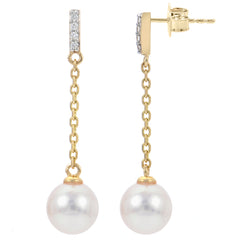 Parkplace Pearls 14KT Yellow Gold Akoya Pearl Earring 928732/A
