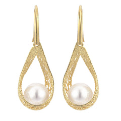 Parkplace Pearls 14KT Yellow Gold Freshwater Pearl Earring 928811/AAFW