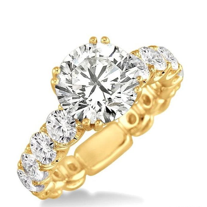 Parkplace Jewelers Round Shape Semi-Mount Diamond Engagement Ring 21830PPERYG-SM-2.00