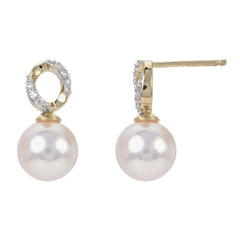 Parkplace Pearls 14KT Yellow Gold Akoya Pearl Earring 929544/A