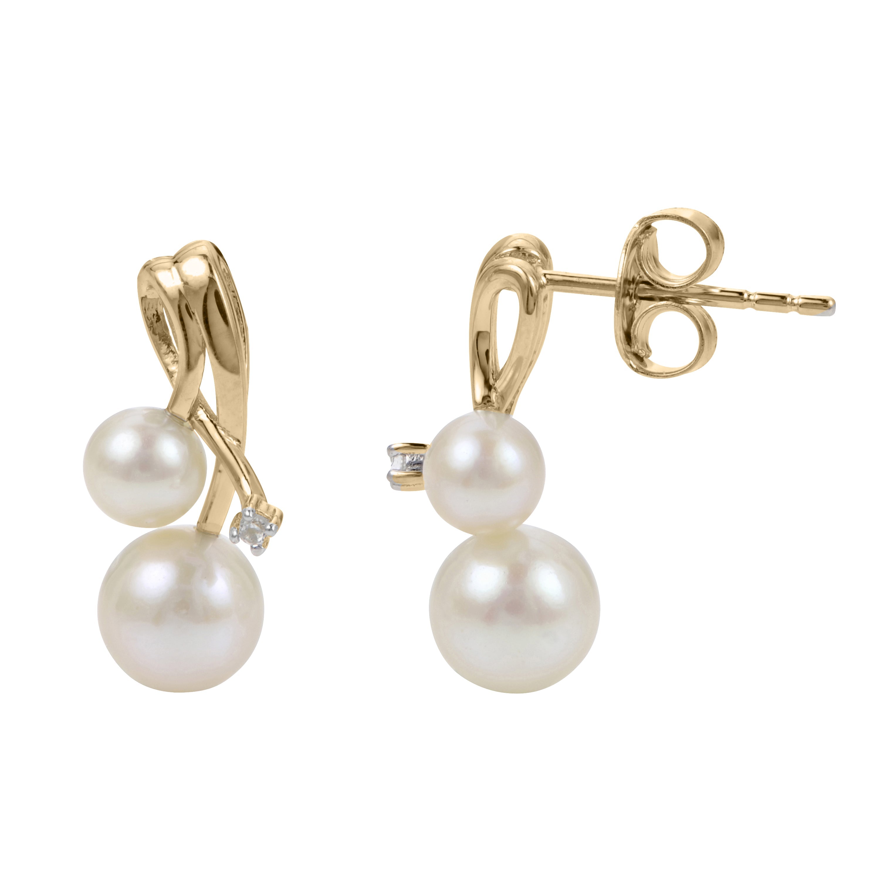 Parkplace Pearls 14KT Yellow Gold Freshwater Pearl Earring 929653/FW