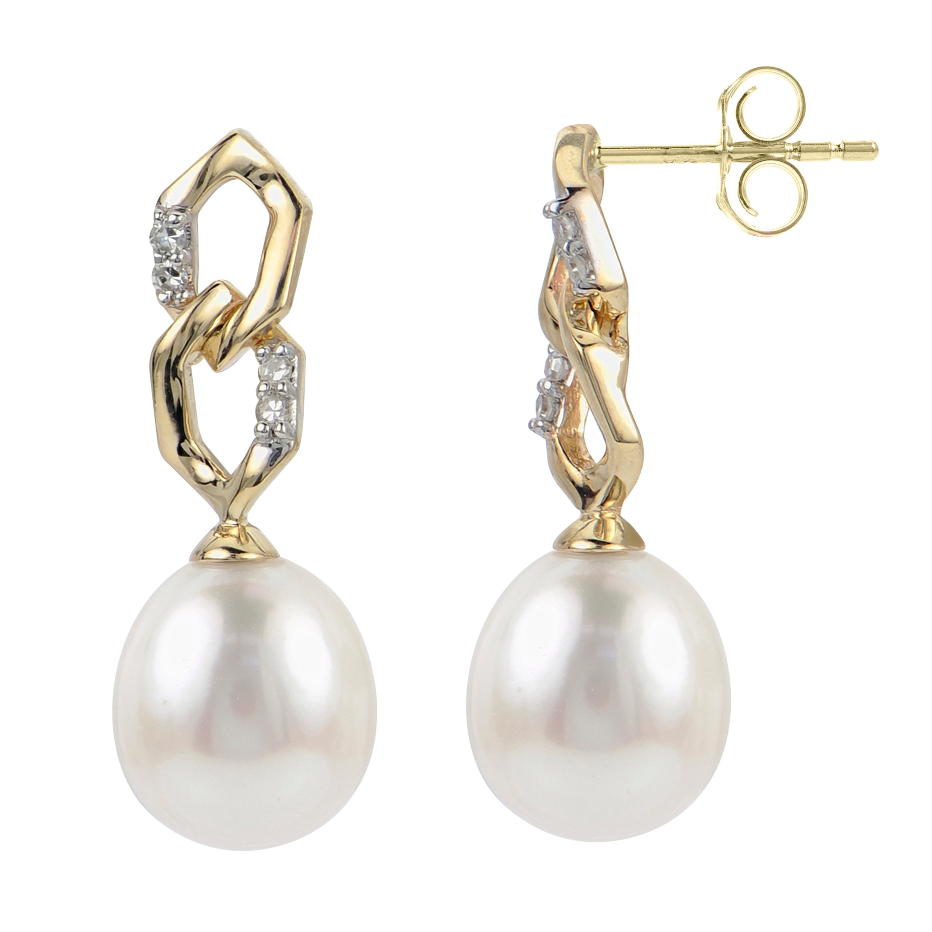 Parkplace Pearls 14KT Yellow Gold Freshwater Pearl Earring 929729/FW