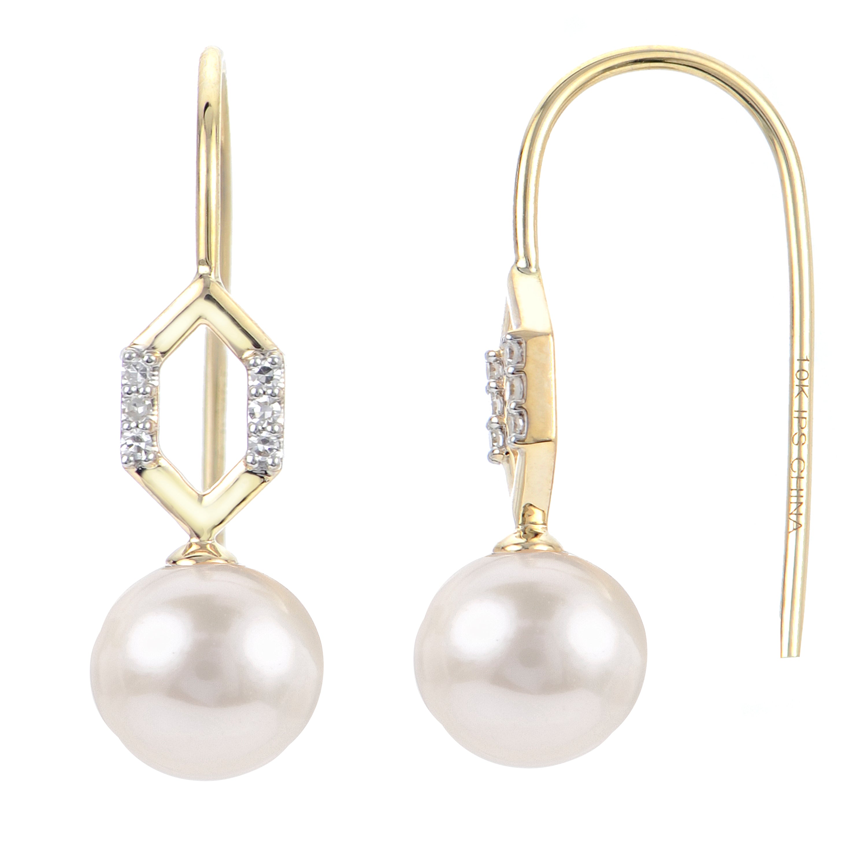 Parkplace Pearls 14KT Yellow Gold Freshwater Pearl Earring 929747/FW