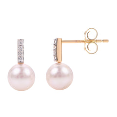 Parkplace Pearls 14KT Yellow Gold Akoya Pearl Earring 929749/A