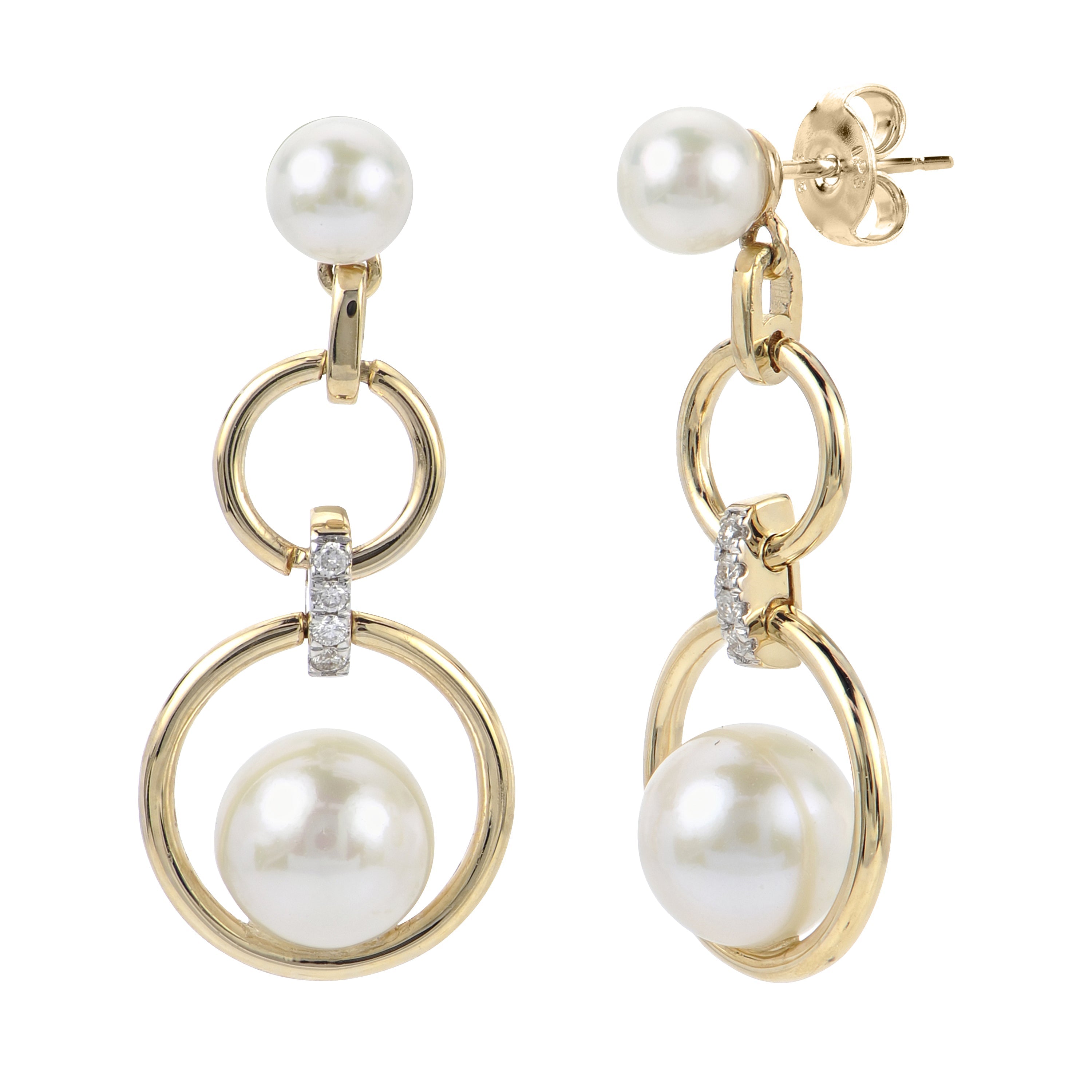 Parkplace Pearls 14KT Yellow Gold Freshwater Pearl Earring 929985/FW