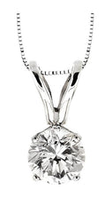 Parkplace Jewelers Round Shape Diamond Solitaire Pendant 90173PPFNPDW