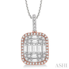 ASHI Halo Fusion Diamond Pendant 930H1PPFVPDWP