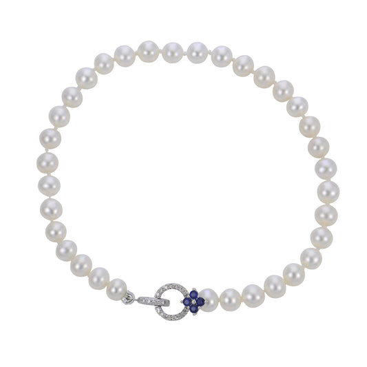 Parkplace Pearls 14KT White Gold Freshwater Pearl Bracelet 932310/FWAA