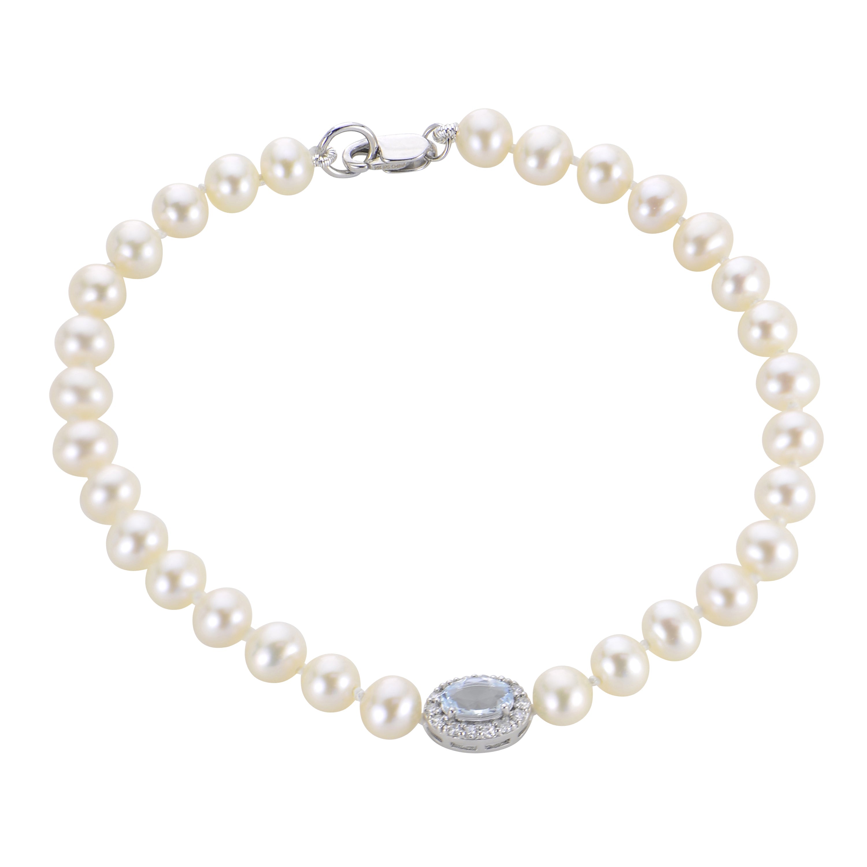 Parkplace Pearls 14KT White Gold Freshwater Pearl Bracelet 932335/FWWHAA