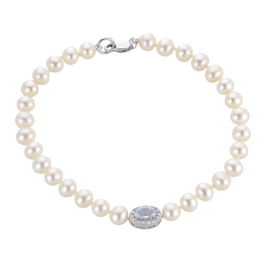 Parkplace Pearls 14KT White Gold Freshwater Pearl Bracelet 932335/FWWHAA