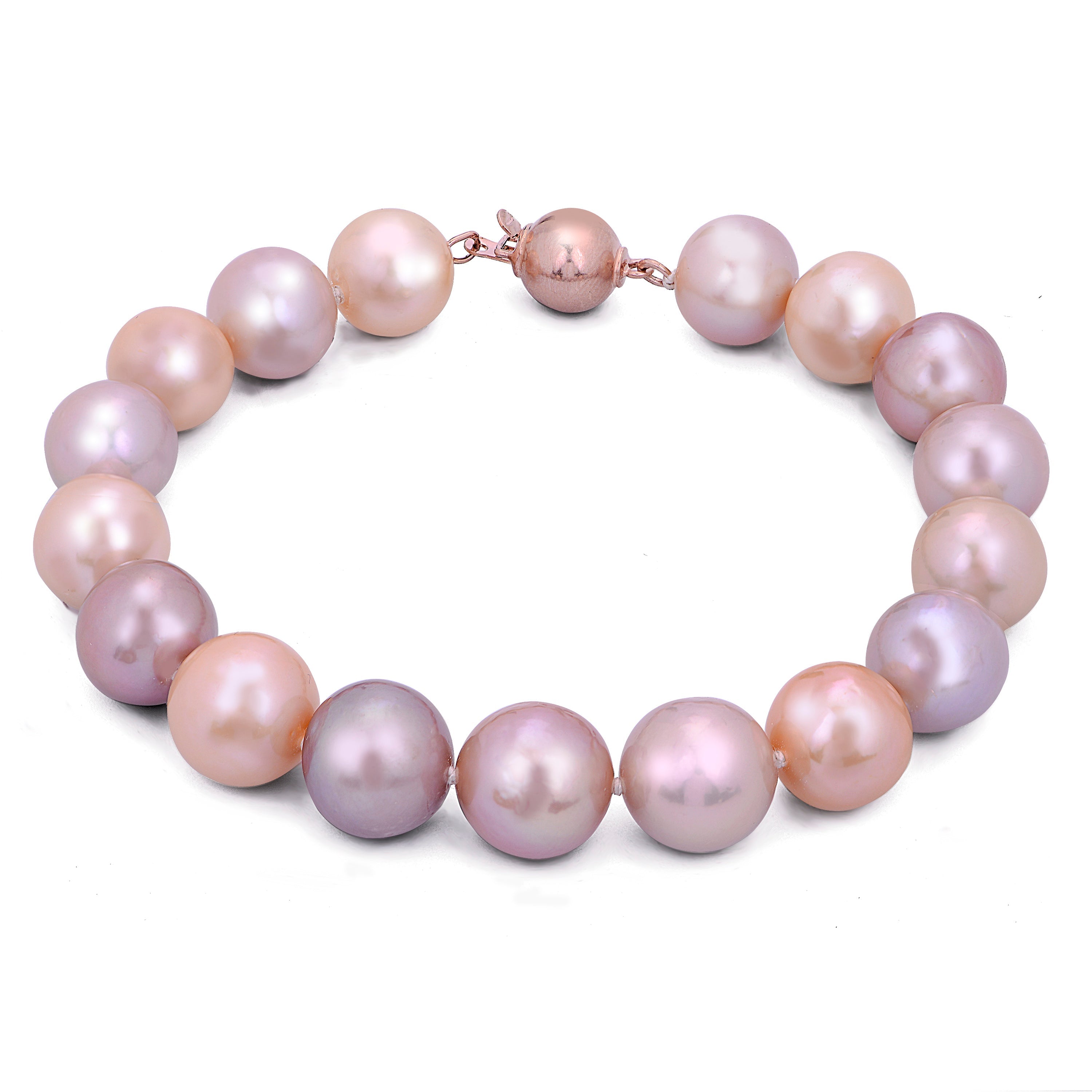 Parkplace Pearls 14KT Rose Gold Freshwater Pearl Bracelet 932406/RG-MULTI075