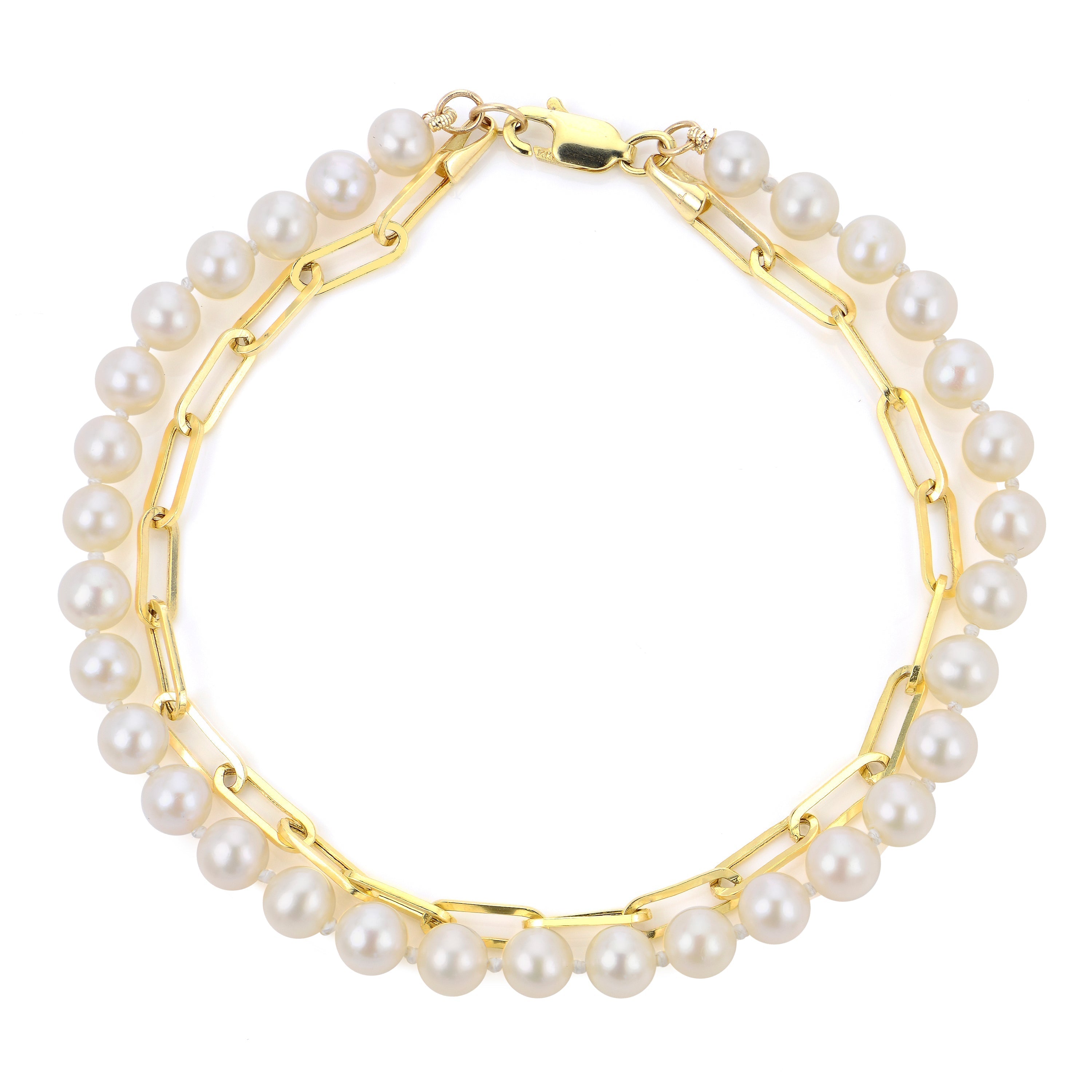 Parkplace Pearls 14KT Yellow Gold Freshwater Pearl Bracelet 932795/FW