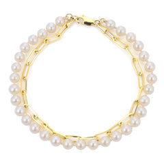 Parkplace Pearls 14KT Yellow Gold Freshwater Pearl Bracelet 932795/FW