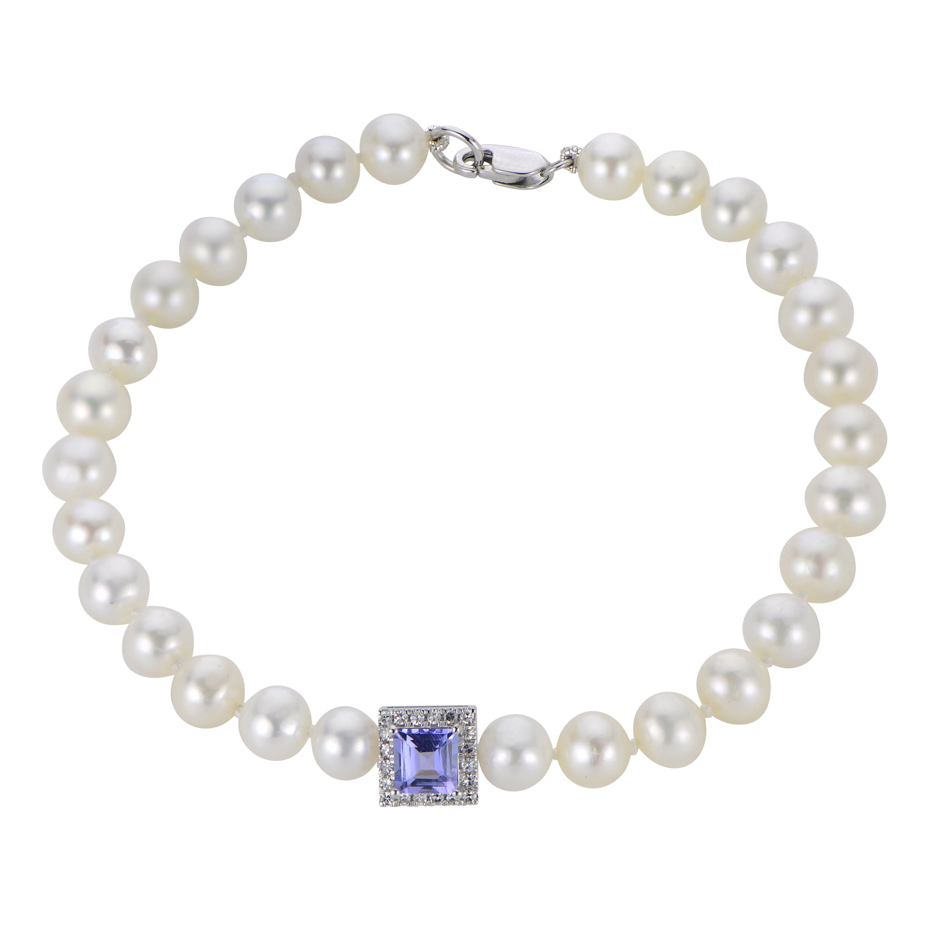 Parkplace Pearls 14KT White Gold Freshwater Pearl Bracelet 932995/FWWH