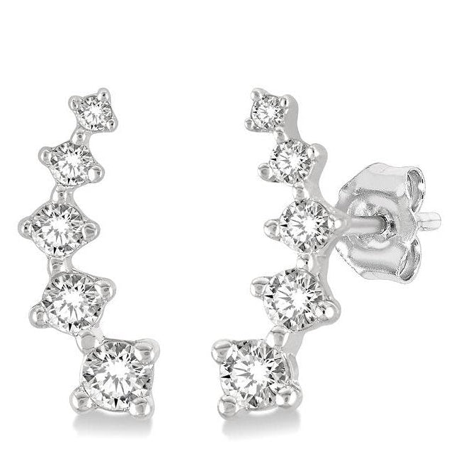 Parkplace Jewelers Petite Diamond Fashion Ear Climbers 649C8PPTSERWG