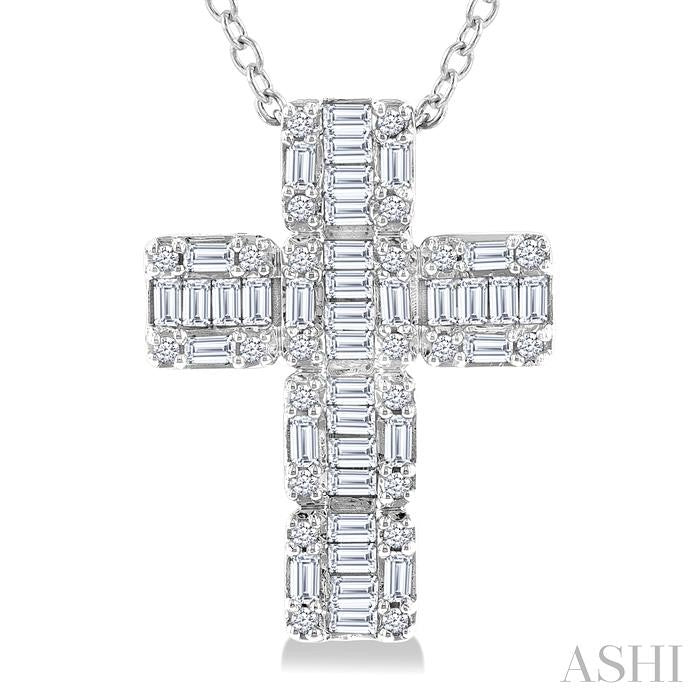 ASHI Cross Fusion Diamond Fashion Pendant 933H3PPFHPDWG