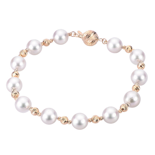 Parkplace Pearls 14KT Yellow Gold Akoya Pearl Bracelet 934081/A