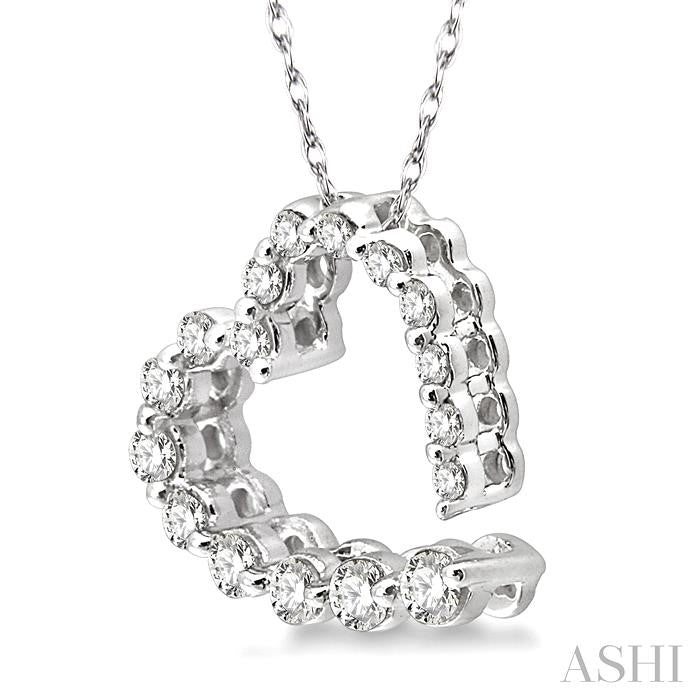 ASHI Heart Shape Journey Diamond Fashion Pendant 93616PPFNPDWG