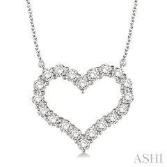 ASHI Heart Shape Diamond Pendant 93762PPFHNKWG