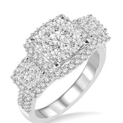Parkplace Jewelers Cushion Shape Past Present & Future Halo Lovebright Diamond Engagement Ring 154A0PPFVWG-1.40