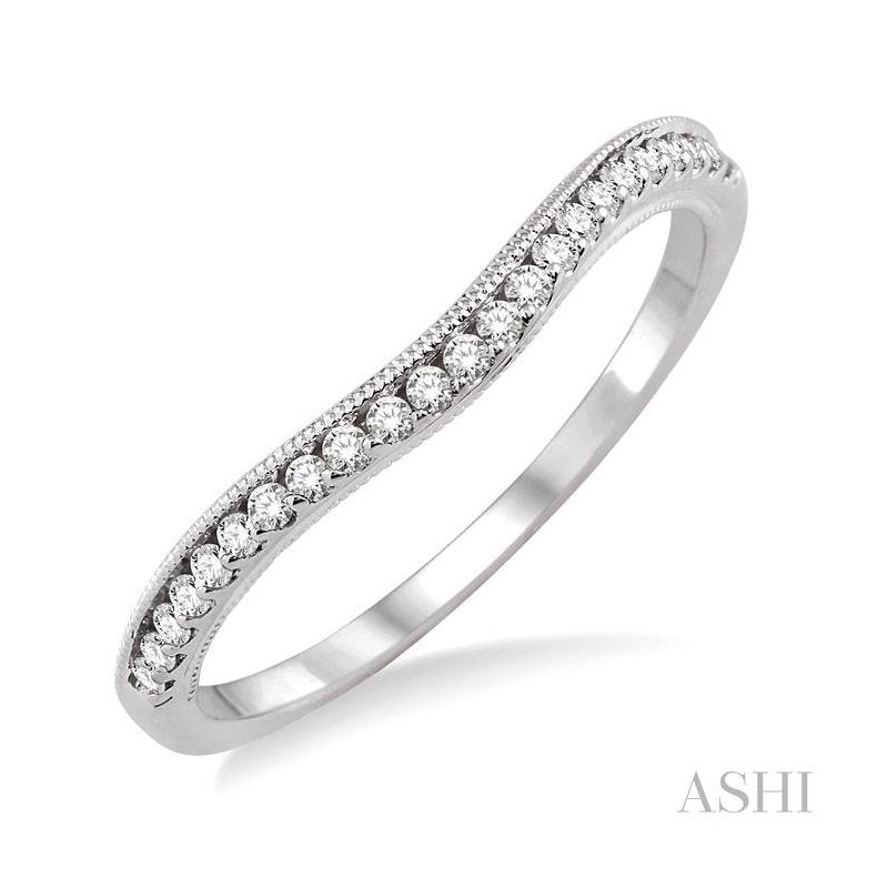 ASHI Diamond Wedding Band 14798PPFHWG-WB