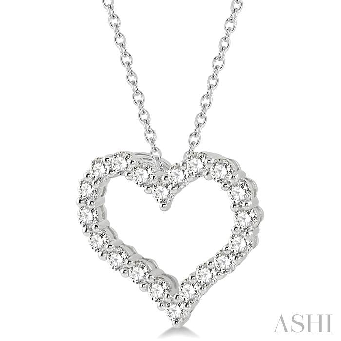 ASHI Heart Shape Diamond Fashion Pendant 94050PPFHPDWG-1.50