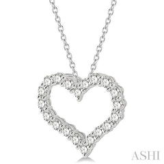 ASHI Heart Shape Diamond Fashion Pendant 94050PPFHPDWG-1.50
