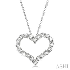 ASHI Heart Shape Diamond Fashion Pendant 94050PPFHPDWG-1.50