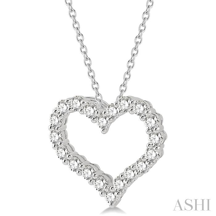 ASHI Heart Shape Diamond Fashion Pendant 94050PPFHPDWG-2.00